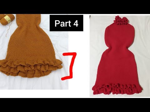 Part 4 : Crochet Ruffle Dress Tutorial | Making The Bottom Ruffles of the Dress👗