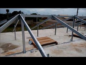 Steel Frame - Construção Seca - Telhado com Estrutura Metálica (Telhas Onduvilla)