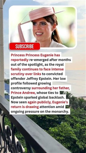 Breaking: Princess Eugenie Reappears After Months in Hiding as Epstein Scandal Resurfaces