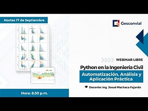 Webinar Python en la Ingeniería Civil: Automatización, Análisis y Aplicación práctica - Set 2024