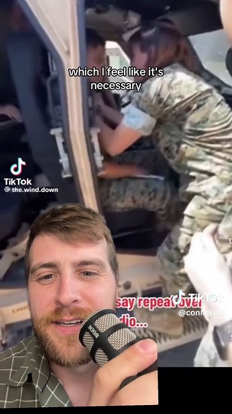 Why you dont say repeat over the radio #military #militarylife #miltok #veteran #usmc #army #navy #airforce