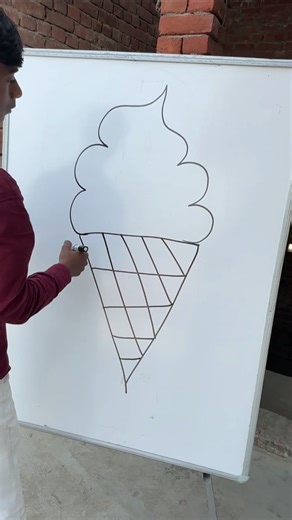 V = how to draw ice cream 🍦 amazing drawing #art #video