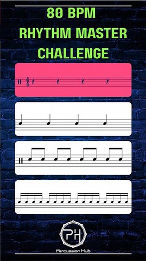 80 BPM Sight Reading Challenge - Master Complex Rhythms & Syncopation Practice