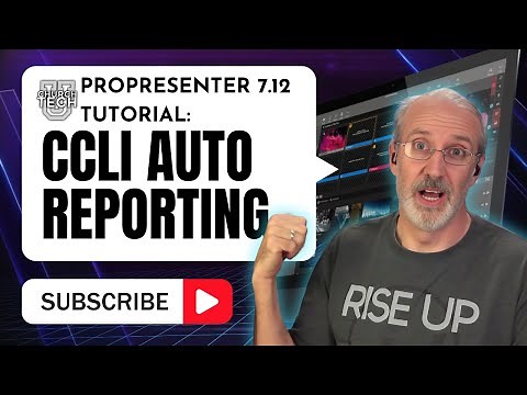 ProPresenter 7.12 Tutorial: CCLI Auto reporting
