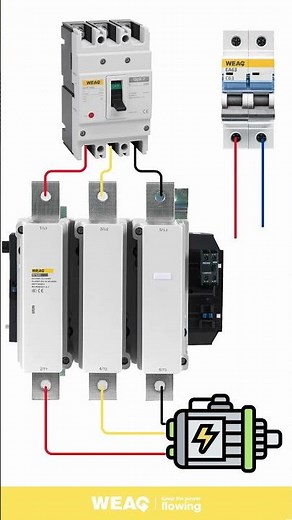 Motor Control Circuit Explained | MCCB + MCB + High Amp Contactor.