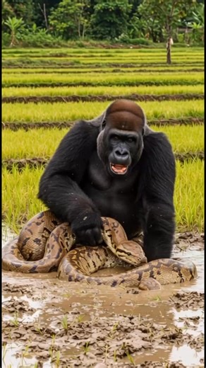 Gorilla attacking python #reels #reelsviralシ #reelsviralシfb #reelsfypシ #Amazing #follow #following | Animal life photography | Facebook
