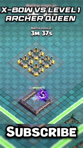 Archer Queen vs X-Bow: Who Wins? #clashofclans #shorts #coc