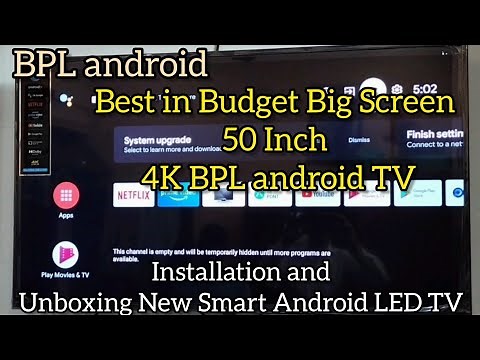 Best Budget Android LED TV! BPL 50 inch 4K Ultra HD! unboxing and installation new smart TV!