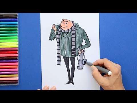 How to draw Gru from Despicable Me