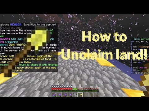 How to remove claims in RiverSMP/Minecraft Bedrock