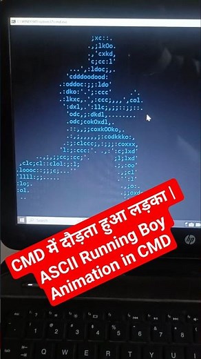 Batch File से दौड़ता हुआ इंसान बनाएं | CMD ASCII Art Trick #CMDTricks, #AdvanceComputerEducation