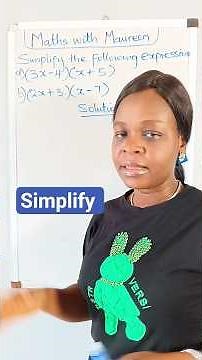 Simplifying two brackets made easy. watch and learn #maths #algebra #simplify