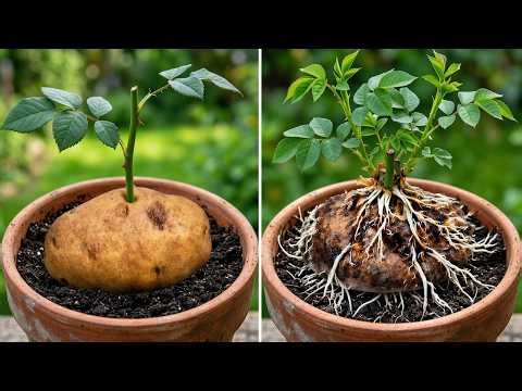 Potato Trick That Makes Propagating Roses Simple And Surprisingly Effective!