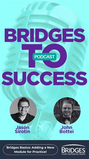 Bridges From School To Work on Instagram: "John reflected on an important takeaway from Bridges Basics: hands-on learning makes a difference. 🧩 He hopes to see a future module focused on mock scenarios with participants — a space for staff to practice, grow, and build confidence. Learn more at BridgesToWork.org #BridgesToSuccess #StaffTraining #WorkforceDevelopment #YouthSupport #ProfessionalGrowth #podcast #podcastclips"