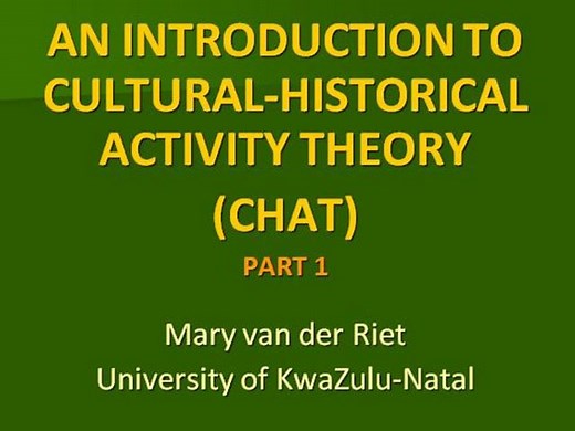 An introduction to Activity Theory (Part 1)