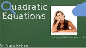 Quadratic Equations