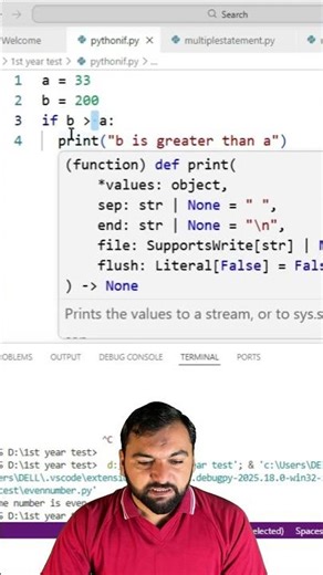 Python programming example #pythoncourse #pythonprogramming #pythonshorts