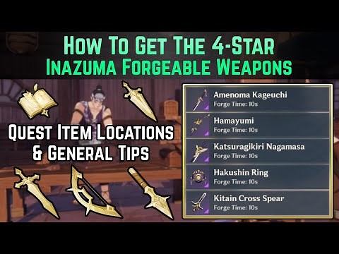 How to get the 4-Star Inazuma Forgeable Weapons (Northlander Billet Weapons) | Genshin Impact Guide