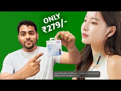 portronics conch theta type c earphones | portronics conch theta c type c wired earphones review