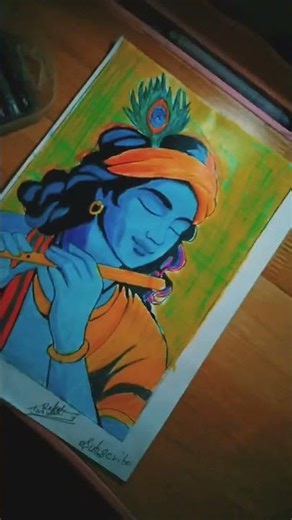 Hare hare krishna 🥰😘 #art #viral Hard 3D drawing