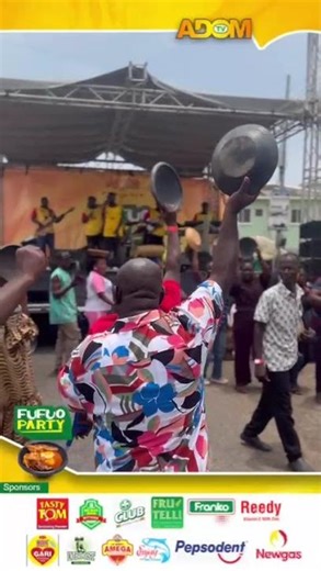 Fufuo Party dey full vibe with OPD and Hiwave Band come with your asanka make we enjoy together!