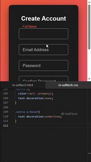 How to Create Responsive Registration Form in HTML & CSS | Responsive Registration Form #login