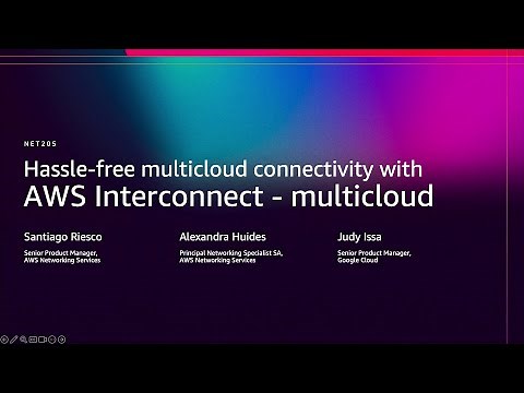 AWS re:Invent 2025 - Hassle-free multicloud connectivity with AWS Interconnect - Multicloud (NET205)