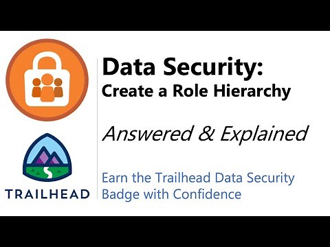 Create a Role Hierarchy | Trailhead | Answered and Explained
