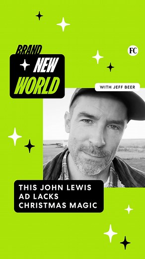 English department store John Lewis has continually redefined brand marketing through its story-driven seasonal commercials. The chain’s annual holiday ad has been regarded as the UK’s most anticipated — so much so that it appears culturally ingrained. But when this year’s “advert” dropped, it received mixed responses. An editorial piece from The Guardian lauded the commercial for embodying “the crisis of boyhood.” Jeff Beer, host of Fast Company’s podcast Brand New World, had a different take. 