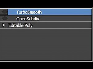 The difference between turbosmooth and open subdiv in 3ds max.