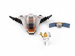 LEGO City Space Satellite Service Mission 60224 Space Shuttle Toy (84 Pieces)