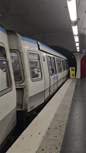 Paris Metro Line 7 MF77 Train Departing From Corentin Cariou 11 December 2025 #shorts