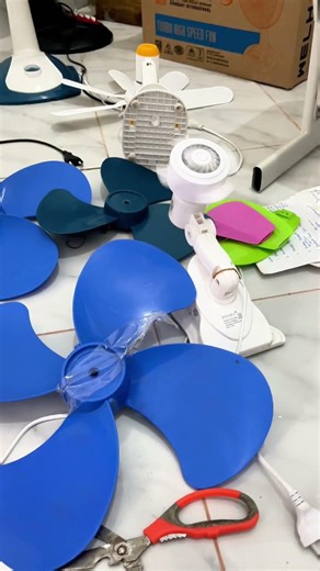 kipas angi jepit memakai balingbaling standfan #ceilingfan #kipasmurah #experimnent #fanpropeller
