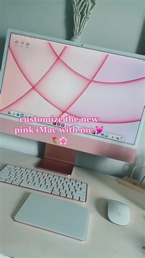 new M1 iMac customization!!! #imac #m1imac #macbooktips #customizing #macbookcustomization #pinkimac #appleevent #appleproduct