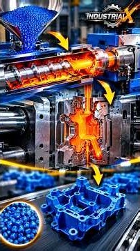 This Machine Makes Complex satisfied Plastic Parts in Seconds 🤯 | Injection Molding #shortvideo