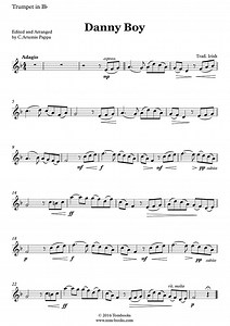 Oh Danny Boy (Traditional) - Trumpet Sheet Music
