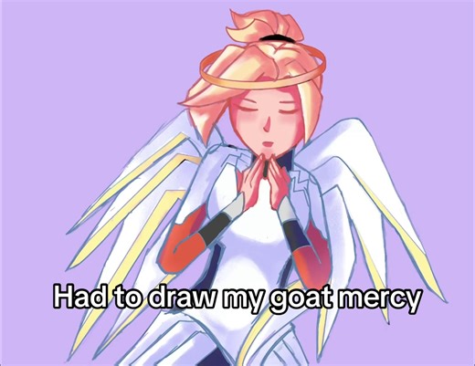 Overwatch mentioned!!! #art #mercy #overwatch #speedpaint #mercymain