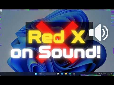 Get Rid of Red X on Sound Icon keep happening in Windows