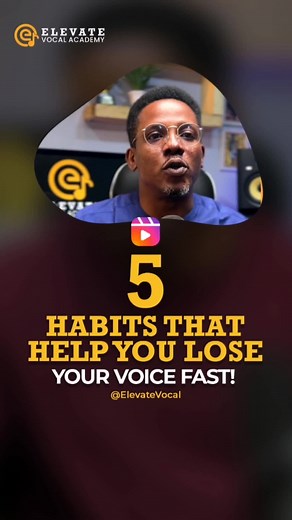 Voice loss is one of the challenges faced by people who sing regularly and it can be avoided. In this video I highlight 5 habits that can make you lose your voice and how to avoid them. -- If you truly desire a stronger voice, that lasts longer with agility join my upcoming VOCAL STAMINA CHALLENGE now. Click elevetavocal.academy (link in bio) #howtosing #singers #vocaltips #vocaltipsforsingers