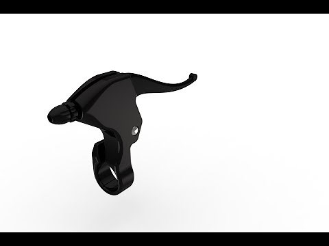 Design a Bicycle brake lever in Solidworks