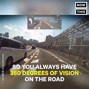13M views · 28 reactions | This helmet sports a built-in rearview camera to give you a 360-degree view | NowThis Earth | Facebook
