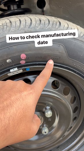 How to check manufacturing date to tyre 🛞 #tire #tyre #manufacturing #info #car #carshow | Shivam Arora