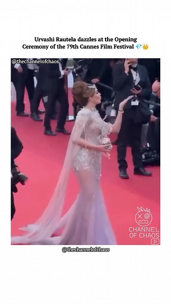 Urvashi Rautela Cannes2026 opening ceremony Red Carpet Look ✨#urvashirautela #yt #cannesfilmfestival