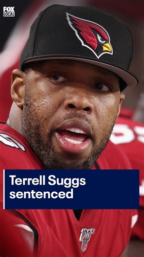 SUGGS SENTENCED: Former ASU football and NFL star Terrell Suggs was sentenced to 18 months of probation following his arrest in Scottsdale last year. Police say Suggs was in line at a Starbucks drive-thru near Hayden Road and Thompson Peak Parkway when he backed into another car and got into an argument with the driver. He then threatened the driver with a gun. Click the link in our bio for more on this story. #crime #asu #nfl #arizonacardinals #terrellsuggs #starbucks #scottsdale #arizona #fox1