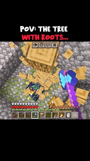 the tree with reets 😠 #minecraft