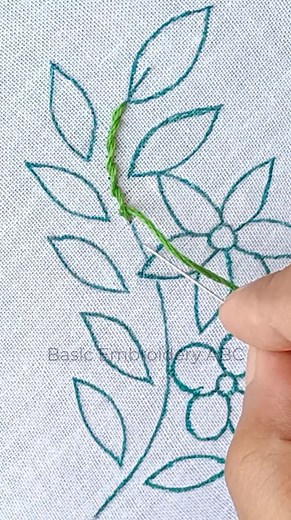 37K views · 461 reactions | How to embroidery steam stitch for beginners#ruphandicraft #shorts #fypシ゚ #embroidery #basicembroideryabc | Basic Embroidery ABC | Facebook