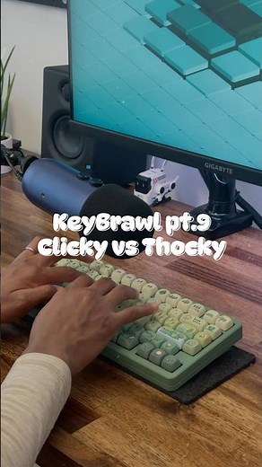 Best keyboard sounds.. which board would you pick? Clicky vs Thocky #keyboard #asmr #setup