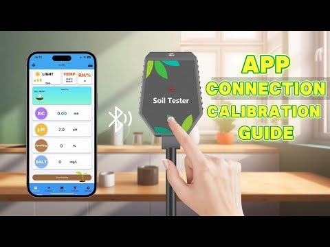 YY-1088W Soil Sensor App Connection and pH/EC Calibration Guide