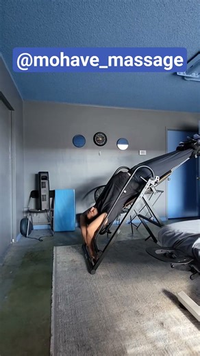 New inversion table face up technique