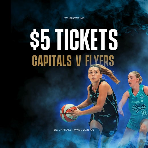 THE BIGGEST GAME OF THE SEASON! UC Capitals vs Southside Flyers: who will reign supreme? Join the battle and cheer on your team to victory! We need you in the stands, cheering on the win ! 💙 Buy tickets now and be part of history! | University of Canberra Capitals